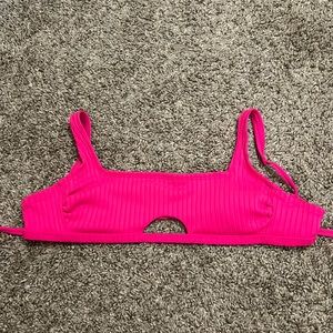 Pink bikini top